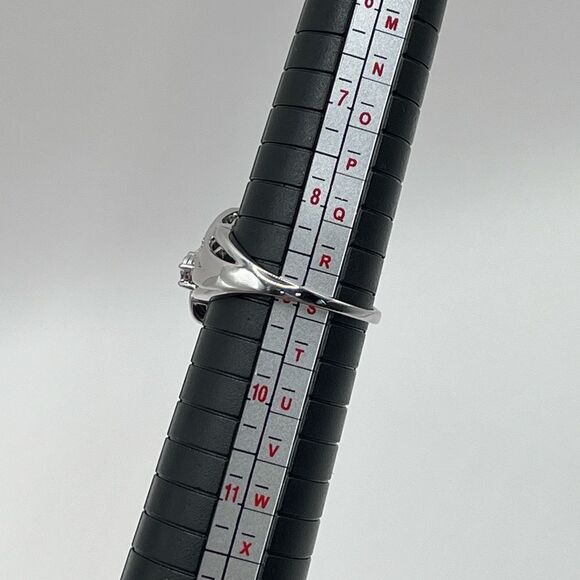 0.40 CT Natural Diamond Sterling Silver Ring - Picture 10 of 10